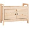 vidaXL Panca da Ingresso 80x40x60 cm in Legno Massello di Pino