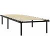 vidaXL Giroletto Nero in Metallo 90x200 cm