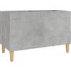 vidaXL Mobile Porta Dischi Grigio Cemento 74,5x38x48 Legno Multistrato