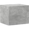 vidaXL Mobile a Parete Grigio Cemento 50x42,5x40 cm Legno Multistrato