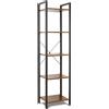 FRANKYSTAR Wabi - Libreria scaffale a 5 ripiani in stile industriale, 40x30xH154 cm