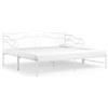 vidaXL Telaio Divano Letto Estraibile Bianco in Metallo 90x200 cm