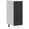 vidaXL Base da Cucina Kalmar Nero in Legno Multistrato, Mobile Base lavello, Mobile Cucina Base con cassetto, Mobile Base lavello