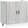 vidaXL Spoelbakonderkast Porto 80x46x81,5 cm bewerkt hout grijs sonoma