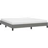 vidaXL Giroletto senza Materasso Grigio Scuro 180x200 cm Tessuto