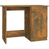 vidaXL Bureau 100x50x76 cm bewerkt hout gerookt eikenkleurig
