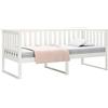 vidaXL Dormeuse senza Materasso Bianca 90x200 cm Legno Massello Pino