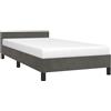 vidaXL Bedframe zonder matras 90x190 cm fluweel donkergrijs