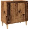 vidaXL Wastafelkast 58x33x60 cm bewerkt hout oud houtkleurig