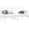 vidaXL Bedframe voor een daybed Wit 80 x 200 cm Gepoedercoat staal