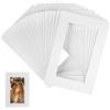 FerraDrend Passepartout Cartoncino 20 Pezzi 10x15 cm Esterni, 6,1x11,2 cm Interni