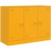 vidaXL Credenza Giallo Senape 99x39x73 cm in Acciaio