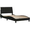 vidaXL Giroletto senza Materasso Hanko Nero 100x200 cm in Tessuto