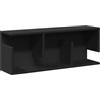 vidaXL Mobile a Parete 80x20x30 cm Nero in Legno Multistrato