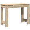 vidaXL Scrivania Rovere Sonoma 100x45x75 cm in Legno Multistrato, scrivania da Ufficio, scrivania per Computer, scrivania Lavoro da casa