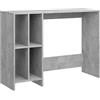 vidaXL Scrivania Portatile Grigio Cemento 102,5x35x75 cm Multistrato