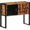 vidaXL Wandkast 90x35x75 cm massief gerecycled hout meerkleurig
