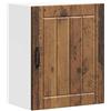 vidaXL Armadio da Cucina a Parete Lucca Legno Antico, Pensile da Cucina con Ante in Vetro, 50 x 31 x 60 cm