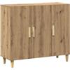 vidaXL Credenza Rovere Artigianale 90x34x80 cm in Legno Multistrato