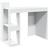 vidaXL Scrivania Ufficio Bianca 103,5x56,5x94 cm in Legno Multistrato