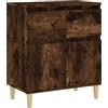 vidaXL Credenza Rovere Fumo 60x35x70 cm in Legno Multistrato
