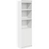 vidaXL Highboard 50x35x180 cm spaanplaat wit