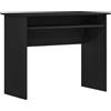 vidaXL Bureau 90x50x74 cm bewerkt hout zwart eikenkleur