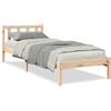 vidaXL Letto in legno massello extra lungo, 90 x 210 cm, pino