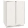 vidaXL Dressoir 60x35x80 cm massief grenenhout Wit