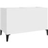 vidaXL Platenkast 74,5x38x48 cm bewerkt hout wit