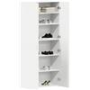 vidaXL Mobile per scarpe 80 x 35.5 x 180 cm Legno ingegnerizzato | La finitura bianca chic si adatta ovunque, Ha 5 scomparti per tutte le tue scarpe,