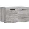 vidaXL Mobile a Parete Grigio Sonoma 60x36,5x35cm in Legno Multistrato