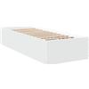 vidaXL Giroletto Bianco 75x190 cm in Legno Multistrato