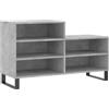 vidaXL Scarpiera Grigio Cemento 102x36x60 cm in Legno Multistrato