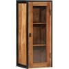 vidaXL Badkamerwandkast 40x30x90 cm massief acaciahout en ijzer