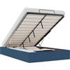 vidaXL Bedframe zonder matras 120x190 cm stof blauw