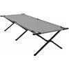 vidaXL Letto da campeggio pieghevole Grigio 210 x 80 x 46 cm
