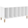 vidaXL Mobile Porta Dischi Bianco 100x38x48 cm in Legno Multistrato