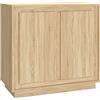 vidaXL Credenza Rovere Sonoma 80x34x75 cm in Legno Multistrato