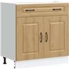 vidaXL Base da Cucina Kalmar Rovere Artigianale in Legno Multistrato