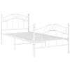 vidaXL Giroletto Bianco in Metallo 90x200 cm