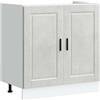 vidaXL Mobile Base lavello Porto Grigio Cemento 80x46x81,5 cm, Mobile Base Cucina, lavello Cucina Mobile Base, lavello Base