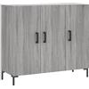 vidaXL Credenza Grigio Sonoma 90x34x80 cm in Legno Multistrato