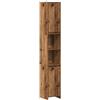 vidaXL Mobile da Bagno Legno Antico 30x30x183,5 cm in Truciolato