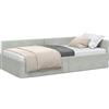vidaXL Cornice del letto ad angolo Grigio chiaro 90 cm x 190 cm