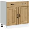 vidaXL Base da Cucina Lucca Rovere Artigianale in Legno Multistrato