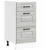 vidaXL Base da Cucina Kalmar Grigio Sonoma in Legno Multistrato