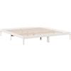 vidaXL Letto Extra Lungo senza Materasso Bianco 180x210 cm in Pino