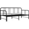vidaXL Telaio Divano Letto Estraibile Nero in Metallo 90x200 cm