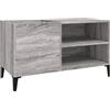 vidaXL Mobile Porta Dischi Grigio Sonoma 84,5x38x48 Legno Multistrato